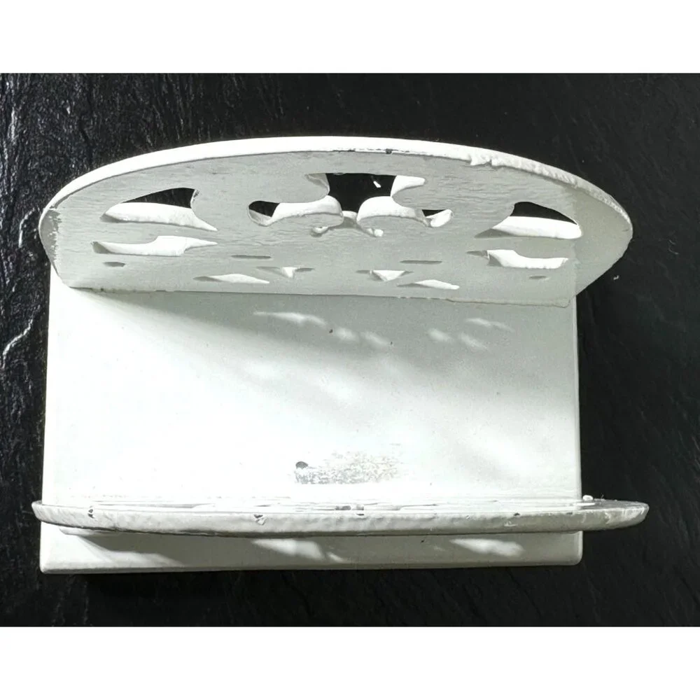 Cast Iron Enamel Napkin Mail Letter Holder Classic Design - Picture 8 of 10